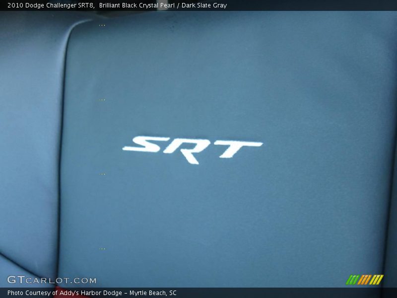 Brilliant Black Crystal Pearl / Dark Slate Gray 2010 Dodge Challenger SRT8