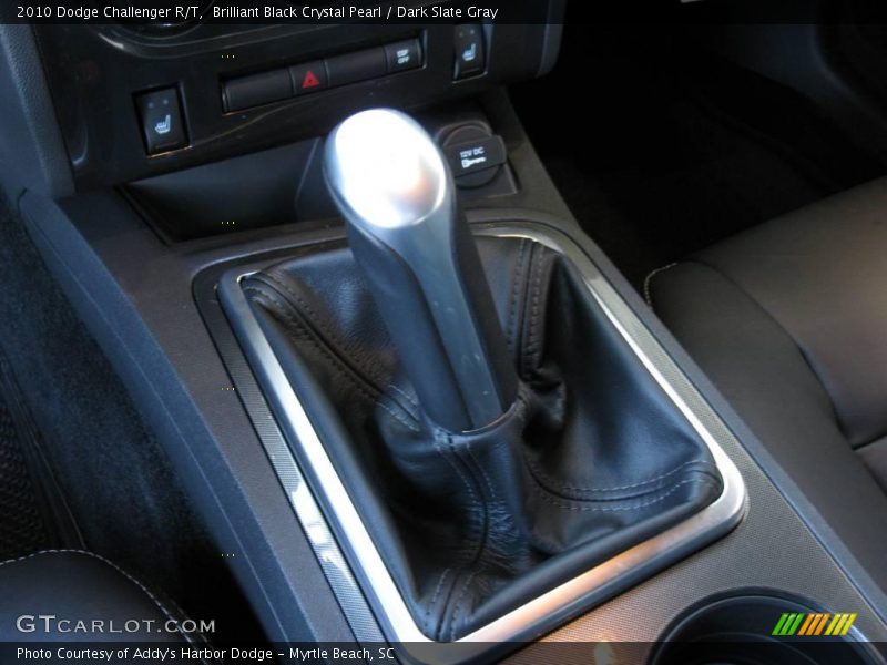 Brilliant Black Crystal Pearl / Dark Slate Gray 2010 Dodge Challenger R/T