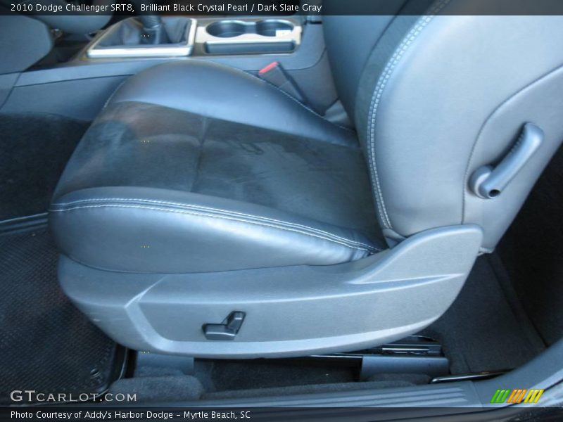 Brilliant Black Crystal Pearl / Dark Slate Gray 2010 Dodge Challenger SRT8