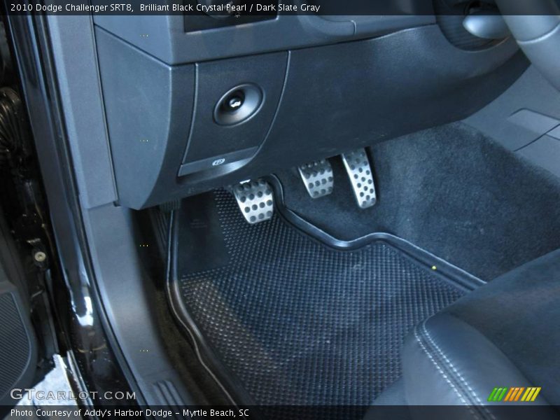 Brilliant Black Crystal Pearl / Dark Slate Gray 2010 Dodge Challenger SRT8