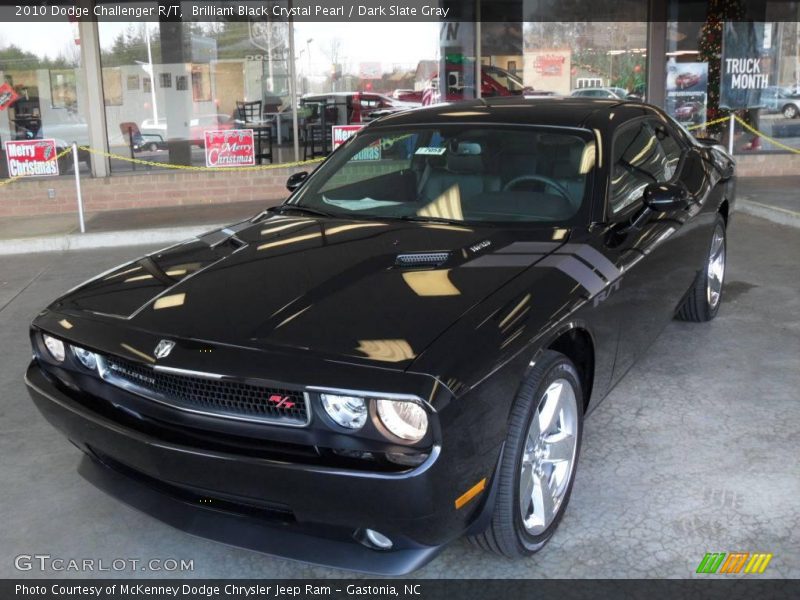 Brilliant Black Crystal Pearl / Dark Slate Gray 2010 Dodge Challenger R/T