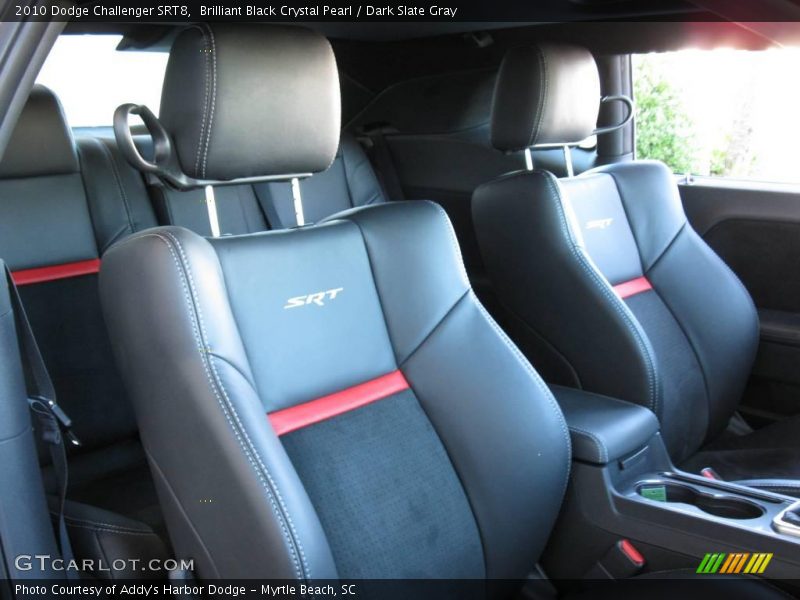 Brilliant Black Crystal Pearl / Dark Slate Gray 2010 Dodge Challenger SRT8