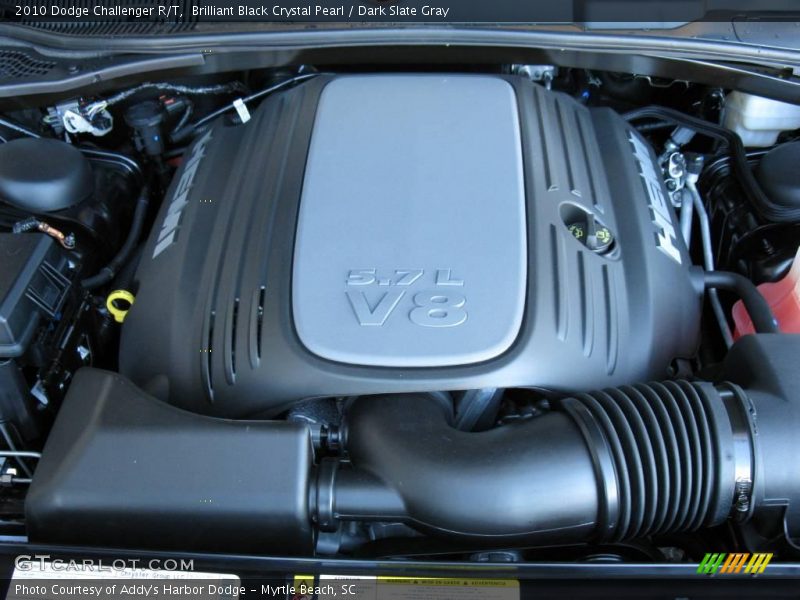 Brilliant Black Crystal Pearl / Dark Slate Gray 2010 Dodge Challenger R/T