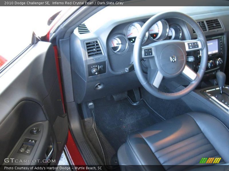 Inferno Red Crystal Pearl / Dark Slate Gray 2010 Dodge Challenger SE