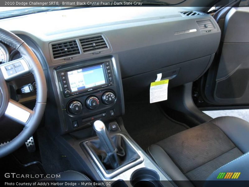 Brilliant Black Crystal Pearl / Dark Slate Gray 2010 Dodge Challenger SRT8