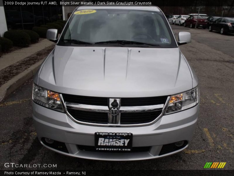 Bright Silver Metallic / Dark Slate Gray/Light Graystone 2009 Dodge Journey R/T AWD