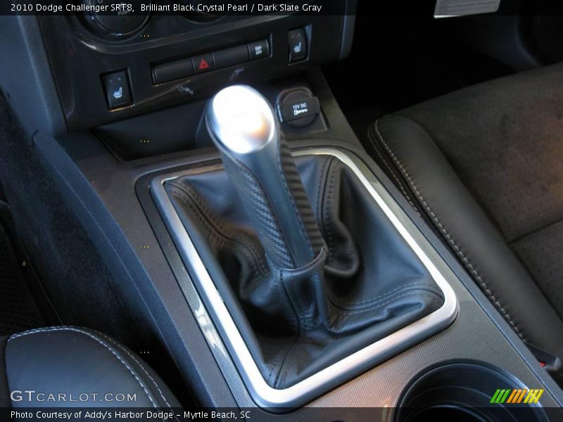 Brilliant Black Crystal Pearl / Dark Slate Gray 2010 Dodge Challenger SRT8