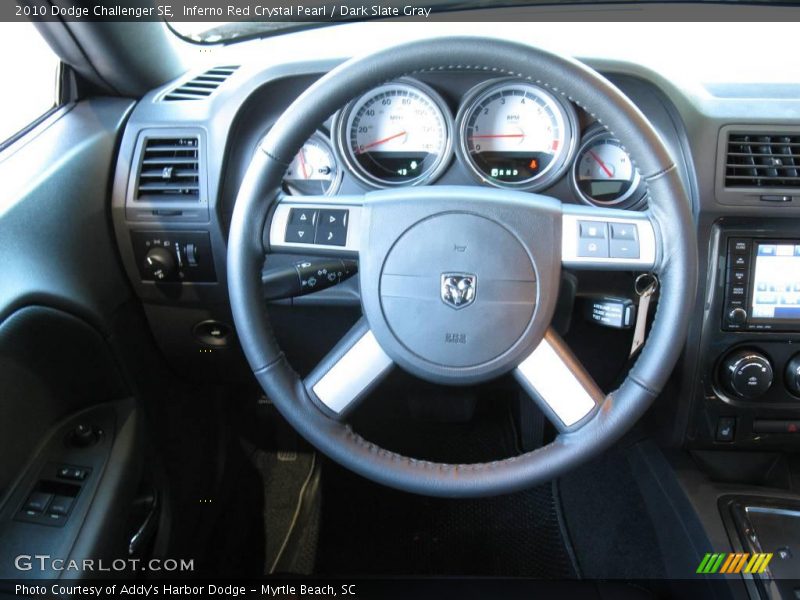 Inferno Red Crystal Pearl / Dark Slate Gray 2010 Dodge Challenger SE