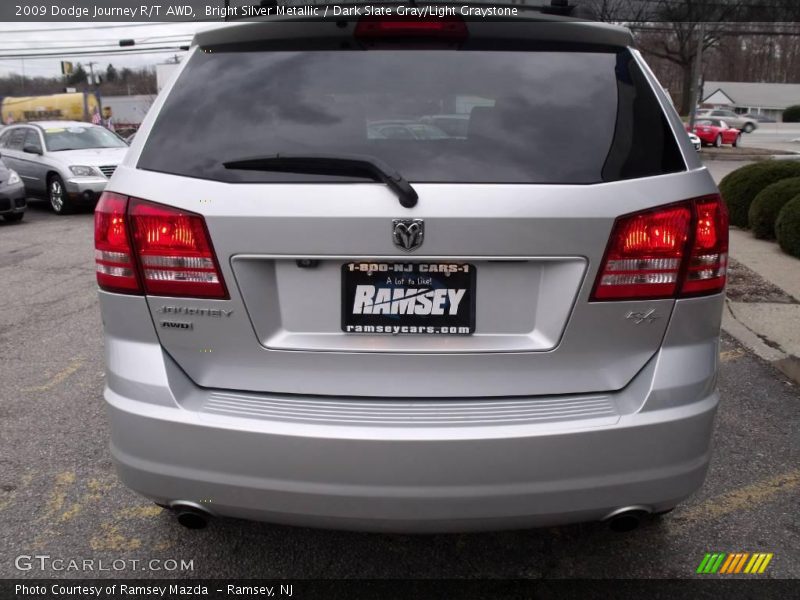 Bright Silver Metallic / Dark Slate Gray/Light Graystone 2009 Dodge Journey R/T AWD