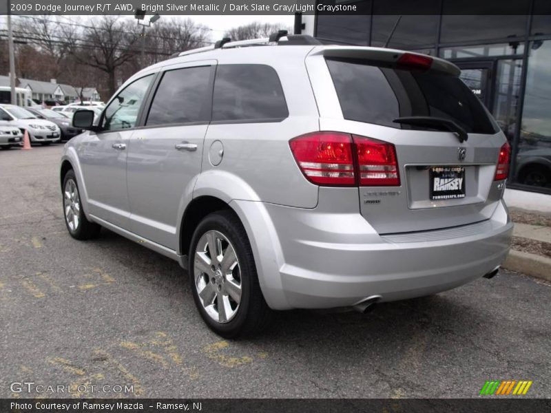 Bright Silver Metallic / Dark Slate Gray/Light Graystone 2009 Dodge Journey R/T AWD