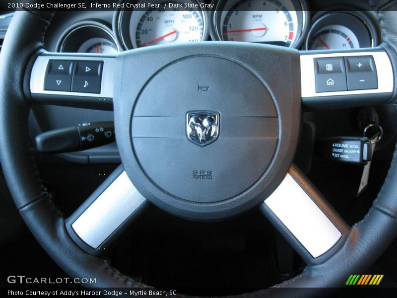 Inferno Red Crystal Pearl / Dark Slate Gray 2010 Dodge Challenger SE