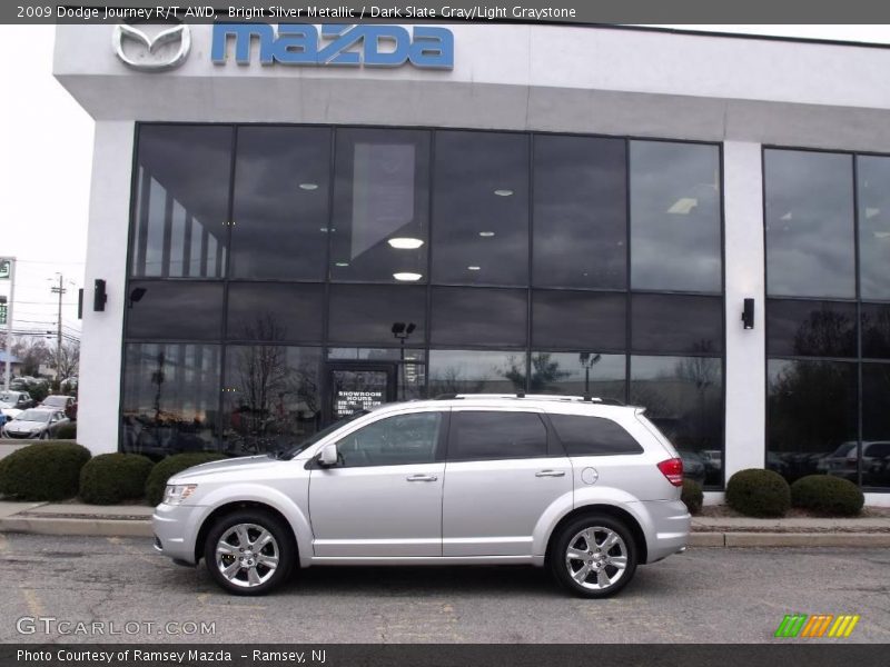 Bright Silver Metallic / Dark Slate Gray/Light Graystone 2009 Dodge Journey R/T AWD