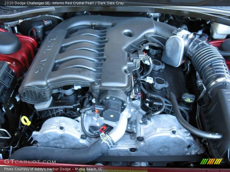 Inferno Red Crystal Pearl / Dark Slate Gray 2010 Dodge Challenger SE