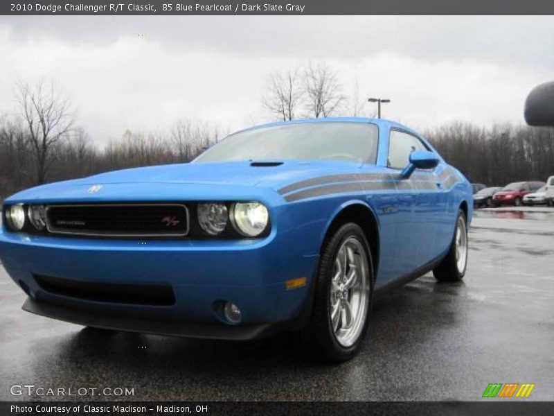 B5 Blue Pearlcoat / Dark Slate Gray 2010 Dodge Challenger R/T Classic