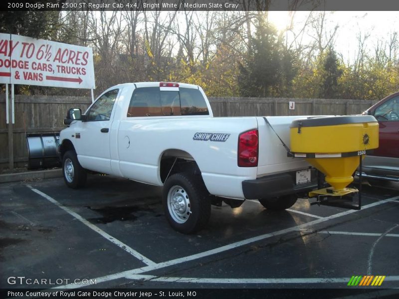 Bright White / Medium Slate Gray 2009 Dodge Ram 2500 ST Regular Cab 4x4