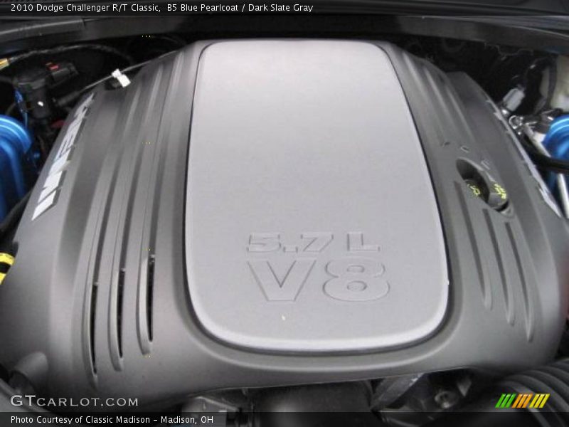 B5 Blue Pearlcoat / Dark Slate Gray 2010 Dodge Challenger R/T Classic