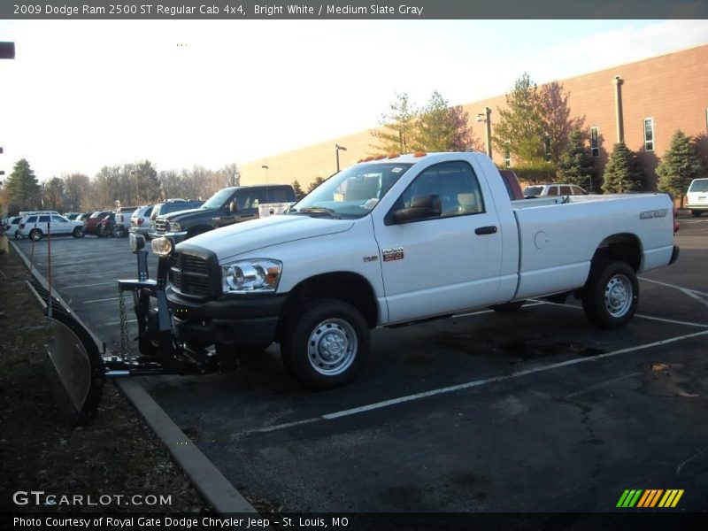 Bright White / Medium Slate Gray 2009 Dodge Ram 2500 ST Regular Cab 4x4