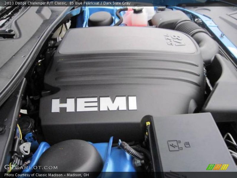 B5 Blue Pearlcoat / Dark Slate Gray 2010 Dodge Challenger R/T Classic