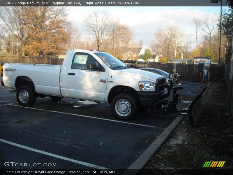 Bright White / Medium Slate Gray 2009 Dodge Ram 2500 ST Regular Cab 4x4
