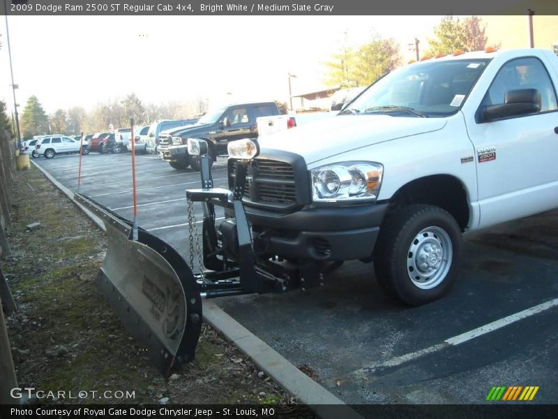 Bright White / Medium Slate Gray 2009 Dodge Ram 2500 ST Regular Cab 4x4