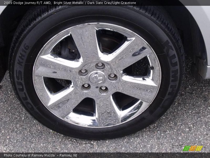 Bright Silver Metallic / Dark Slate Gray/Light Graystone 2009 Dodge Journey R/T AWD