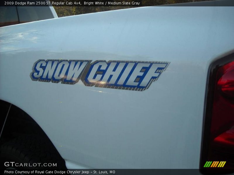 Bright White / Medium Slate Gray 2009 Dodge Ram 2500 ST Regular Cab 4x4