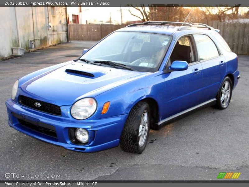 WR Blue Pearl / Black 2002 Subaru Impreza WRX Wagon
