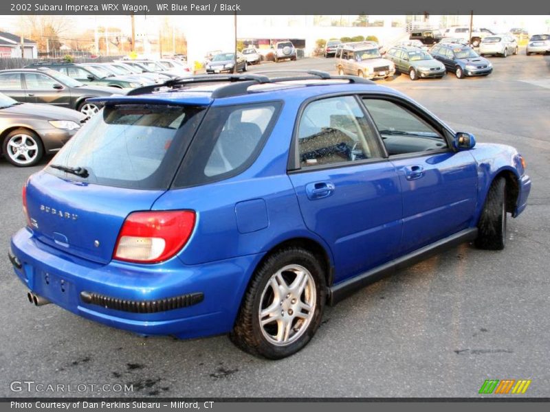 WR Blue Pearl / Black 2002 Subaru Impreza WRX Wagon