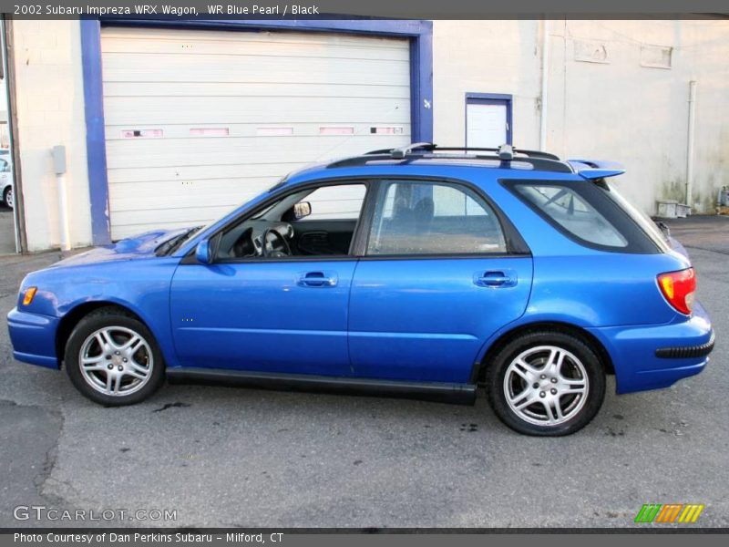 WR Blue Pearl / Black 2002 Subaru Impreza WRX Wagon