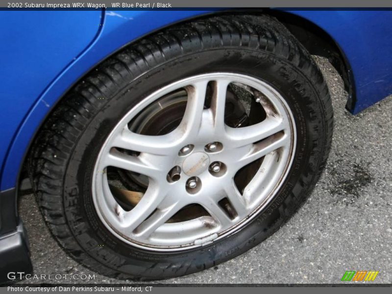 WR Blue Pearl / Black 2002 Subaru Impreza WRX Wagon