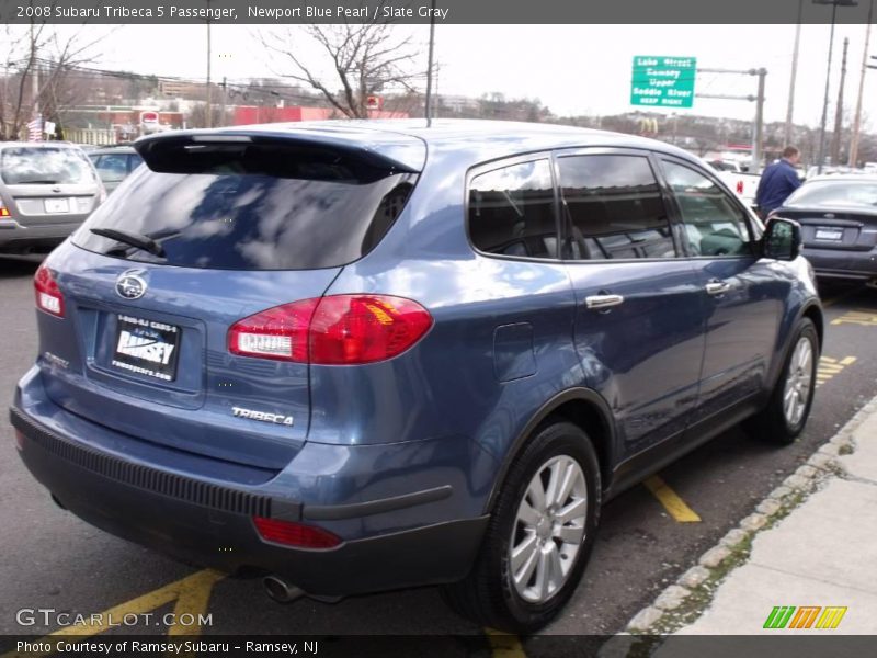 Newport Blue Pearl / Slate Gray 2008 Subaru Tribeca 5 Passenger