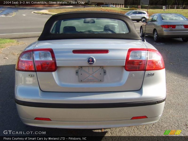 Silver Metallic / Slate Gray 2004 Saab 9-3 Arc Convertible