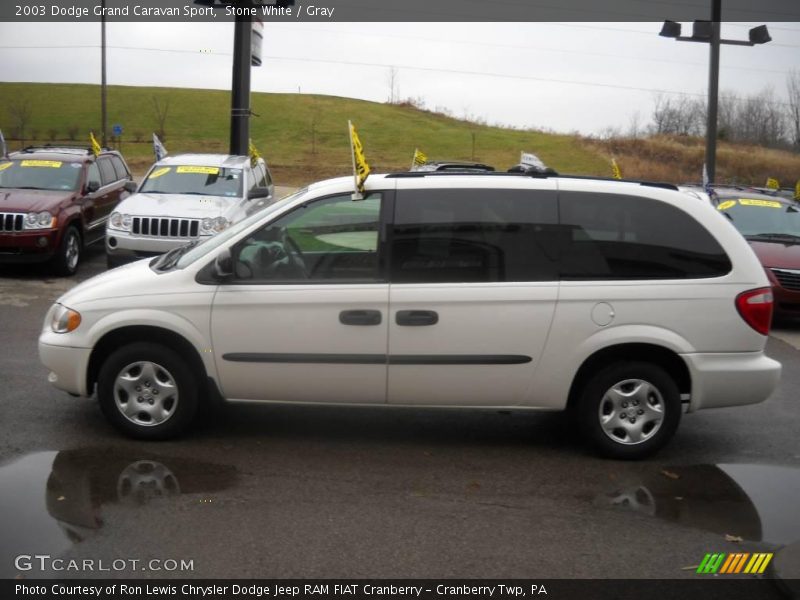 Stone White / Gray 2003 Dodge Grand Caravan Sport