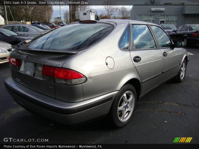 Steel Gray Metallic / Medium Gray 2001 Saab 9-3 Sedan