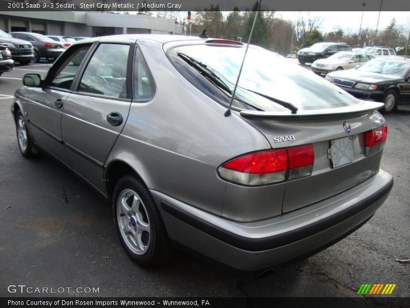 Steel Gray Metallic / Medium Gray 2001 Saab 9-3 Sedan