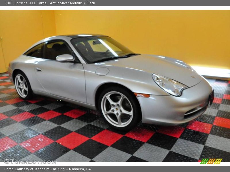 Arctic Silver Metallic / Black 2002 Porsche 911 Targa