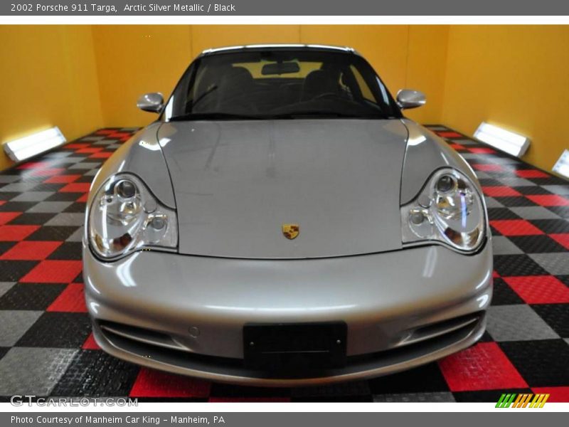 Arctic Silver Metallic / Black 2002 Porsche 911 Targa