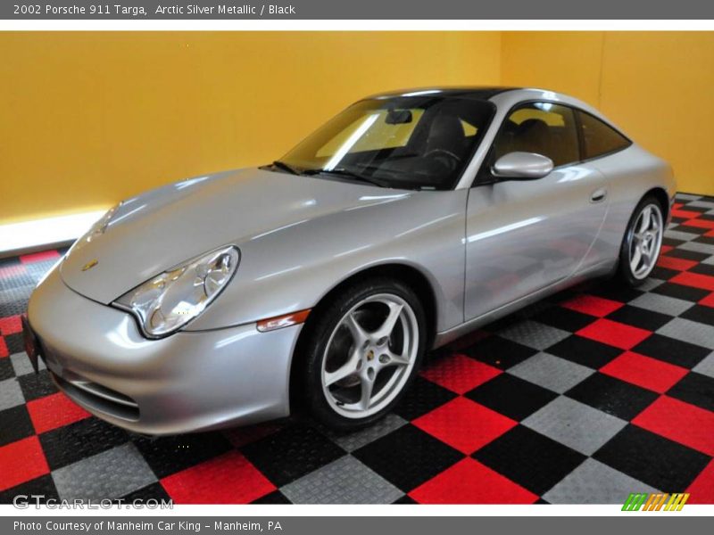 Arctic Silver Metallic / Black 2002 Porsche 911 Targa