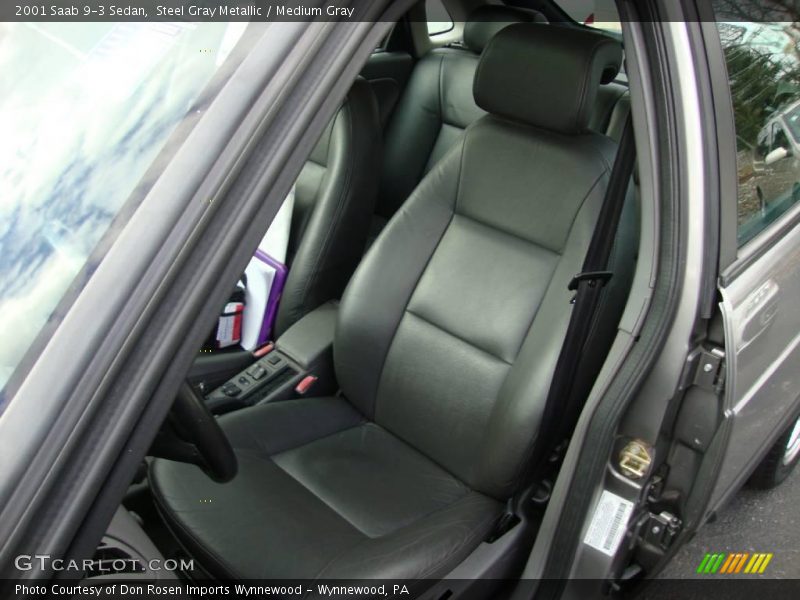 Steel Gray Metallic / Medium Gray 2001 Saab 9-3 Sedan