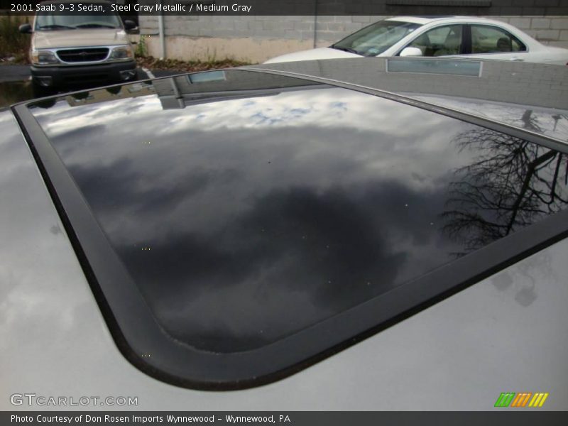 Steel Gray Metallic / Medium Gray 2001 Saab 9-3 Sedan