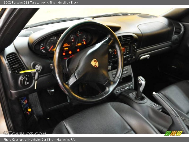 Arctic Silver Metallic / Black 2002 Porsche 911 Targa