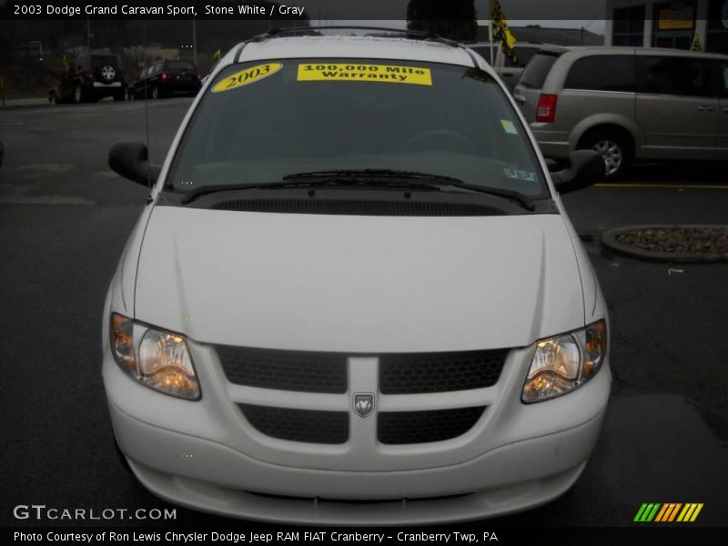 Stone White / Gray 2003 Dodge Grand Caravan Sport