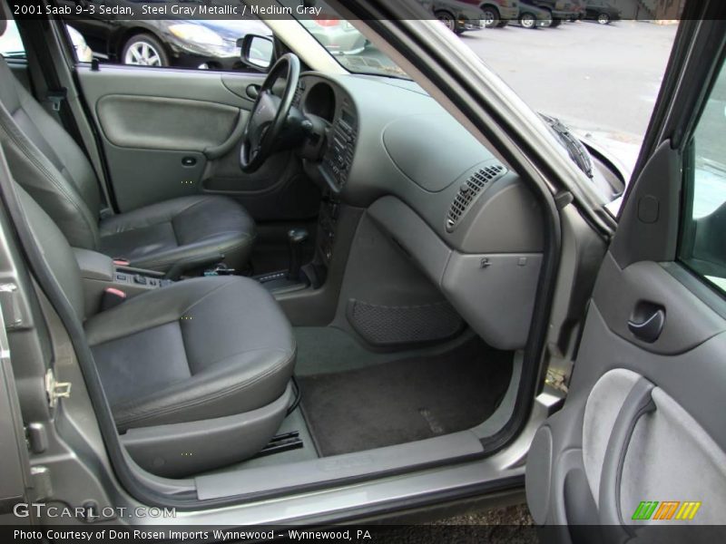 Steel Gray Metallic / Medium Gray 2001 Saab 9-3 Sedan