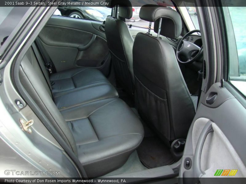 Steel Gray Metallic / Medium Gray 2001 Saab 9-3 Sedan