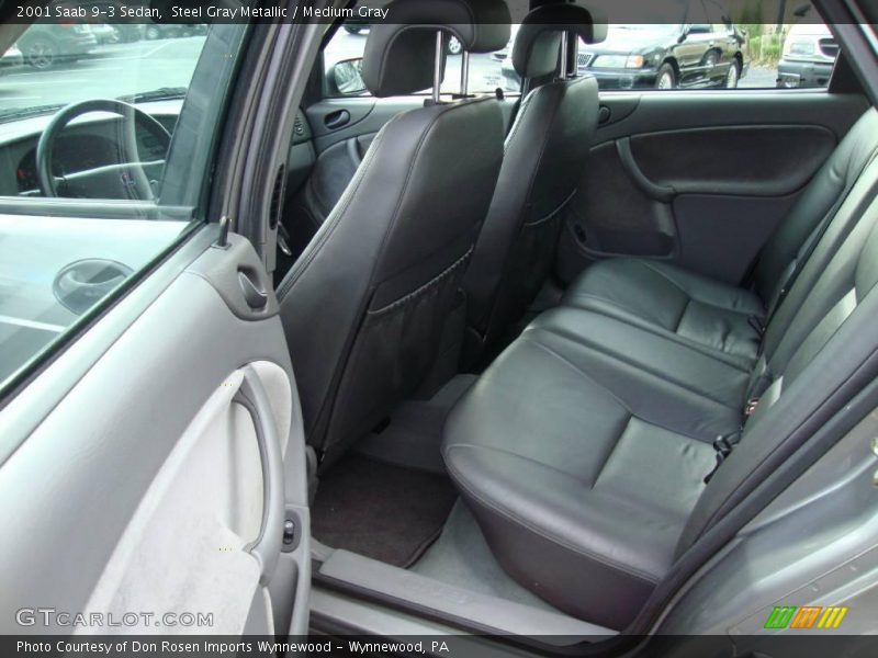 Steel Gray Metallic / Medium Gray 2001 Saab 9-3 Sedan