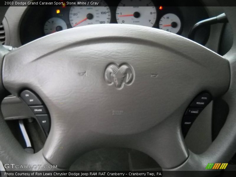Stone White / Gray 2003 Dodge Grand Caravan Sport