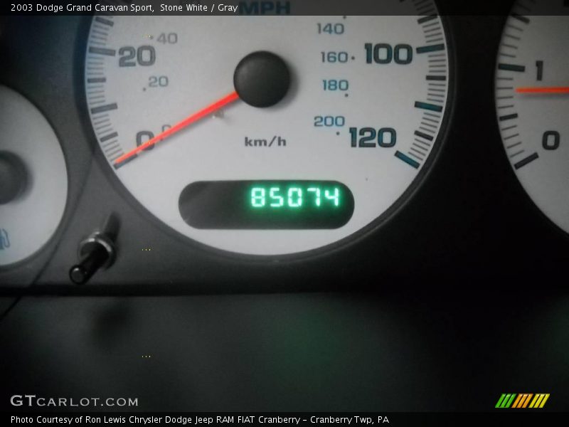 Stone White / Gray 2003 Dodge Grand Caravan Sport