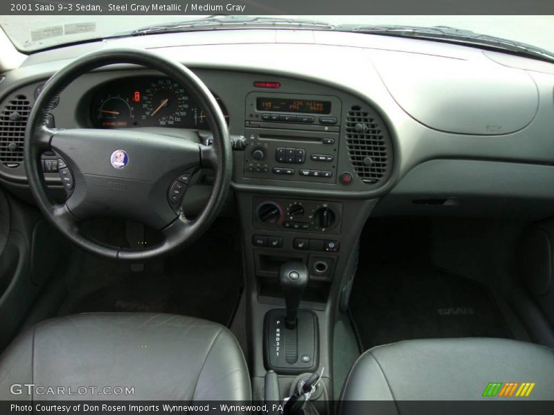 Steel Gray Metallic / Medium Gray 2001 Saab 9-3 Sedan
