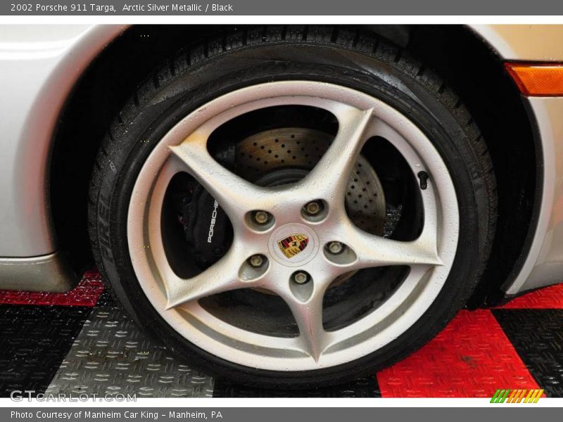 Arctic Silver Metallic / Black 2002 Porsche 911 Targa