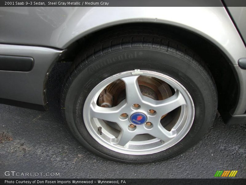 Steel Gray Metallic / Medium Gray 2001 Saab 9-3 Sedan